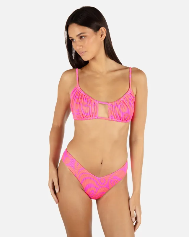 Trip Hop Scoop Front Bralette sold by Hurley