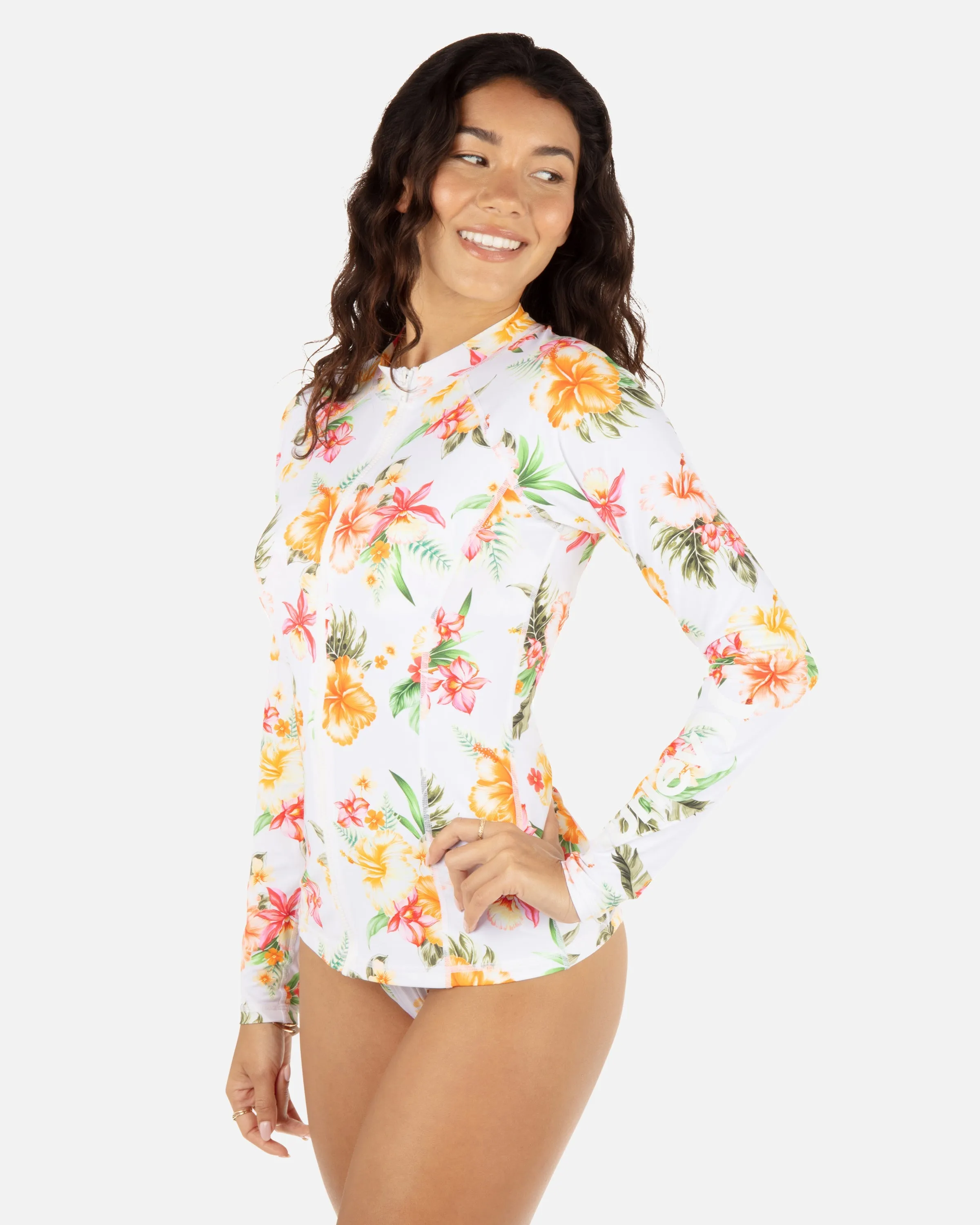 Malia Zip Front Rashguard sold by Hurley product image thumbnail 3