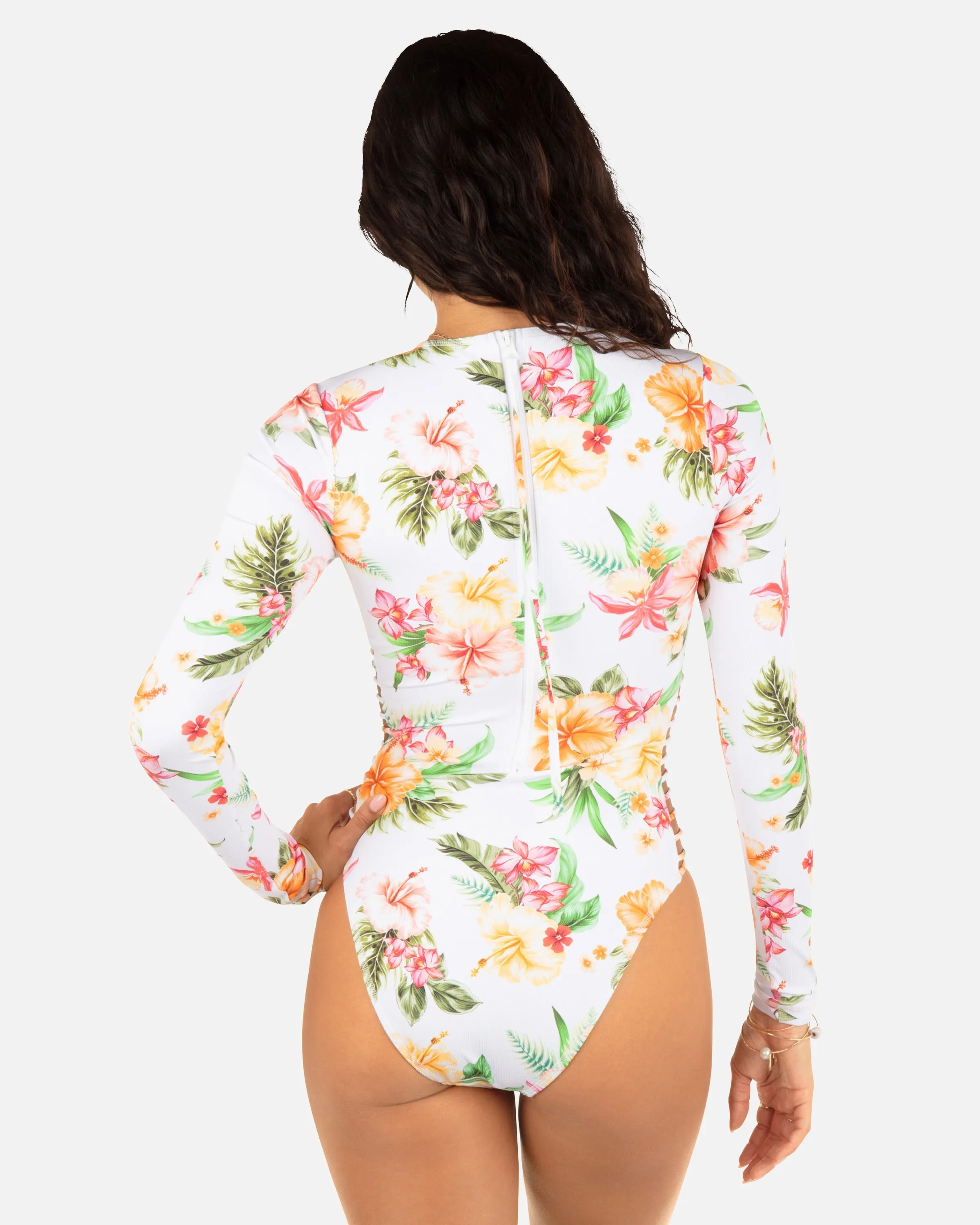 Malia Long Sleeve Zip Back Moderate Surf Suit sold by Hurley product image thumbnail 2