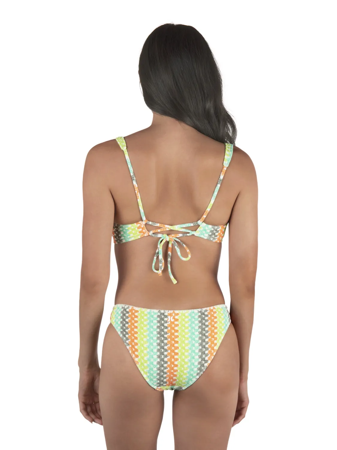 Stripe Crochet Scrunch Bralette sold by Hurley product image thumbnail 3