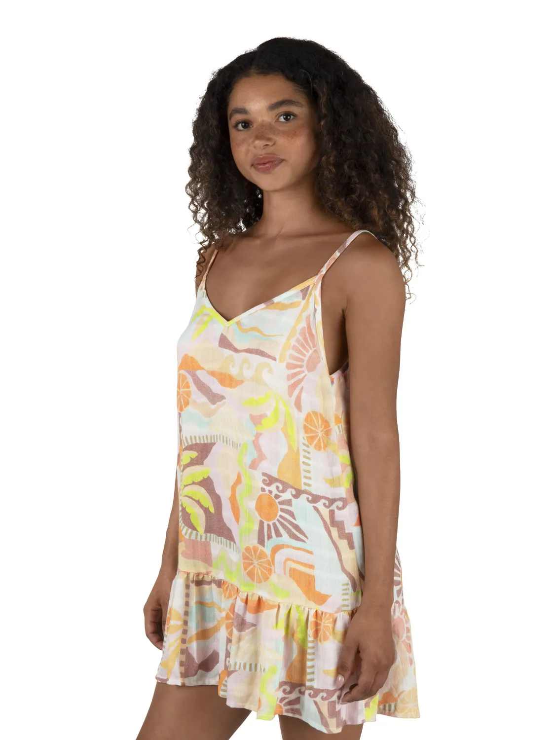 Vacay Dreams V Neck Mini Dress sold by Hurley product image thumbnail 3