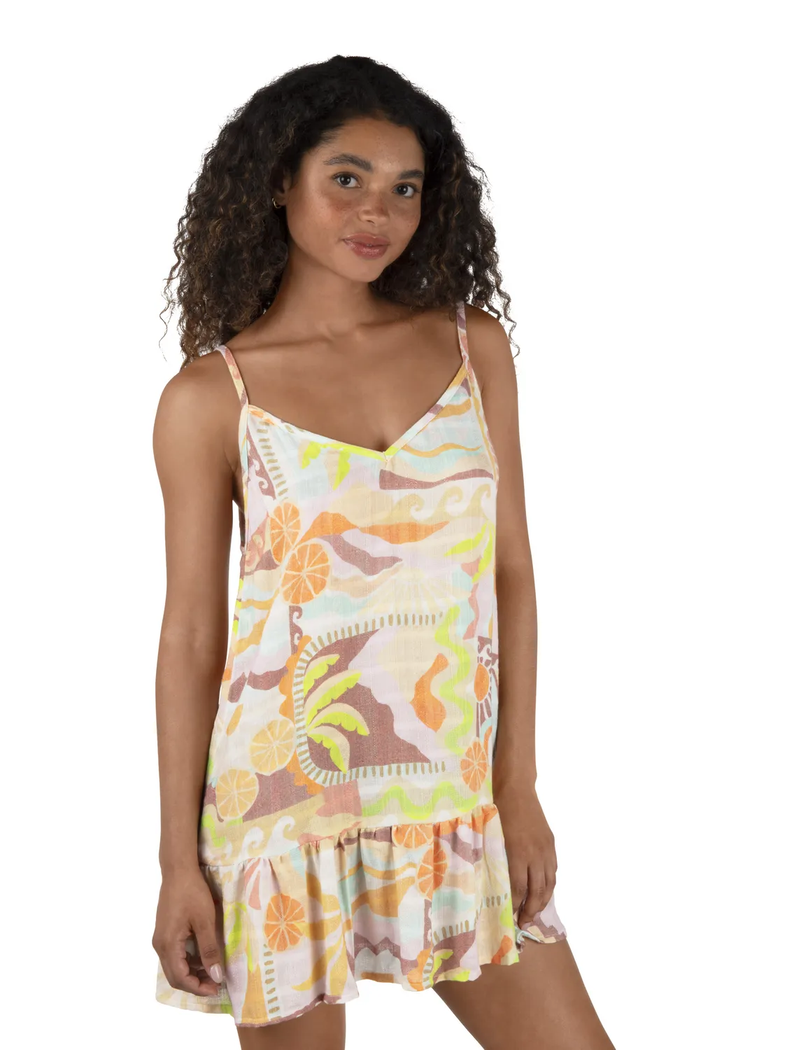 Vacay Dreams V Neck Mini Dress sold by Hurley product image thumbnail 4