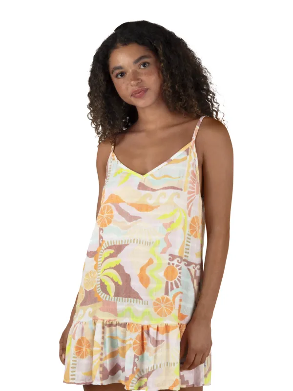 Vacay Dreams V Neck Mini Dress sold by Hurley