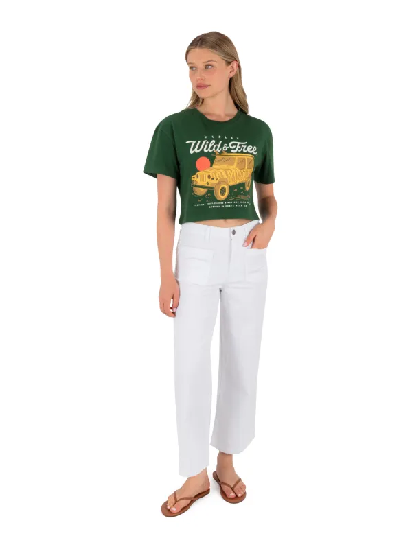 Wild And Free Boxy Crop Tee sold by Hurley