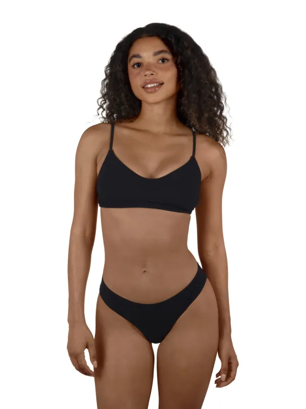 Max Solid Bralette Bikini Top made by Hurley