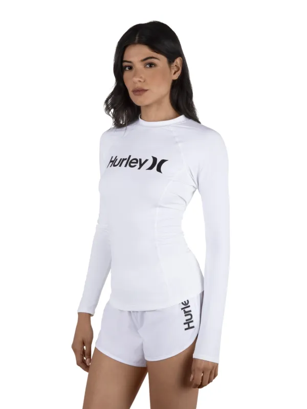 One & Only Solid Mock Neck Long Sleeve Rashguard sold by Hurley