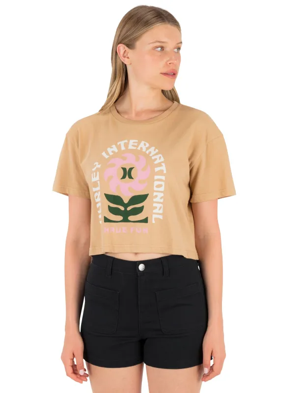 Blossom Boxy Crop Tee sold by Hurley