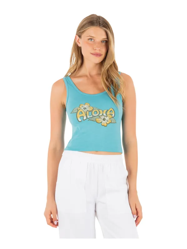 Aloha Scoop Crop Tank sold by Hurley