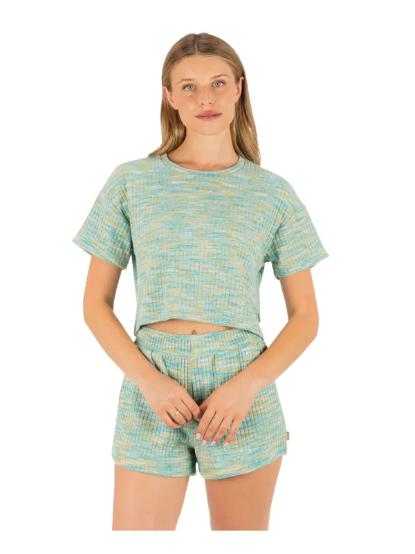 Aspen Boxy Crop Tee sold by Hurley