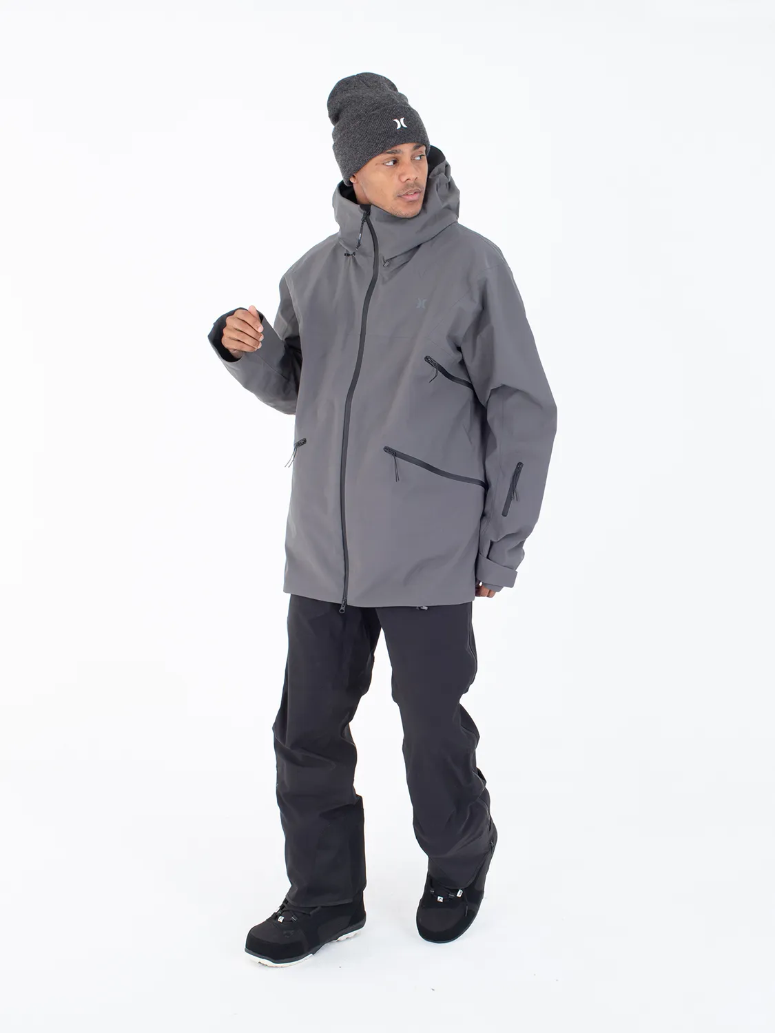 Cream Snow Jacket sold by Hurley