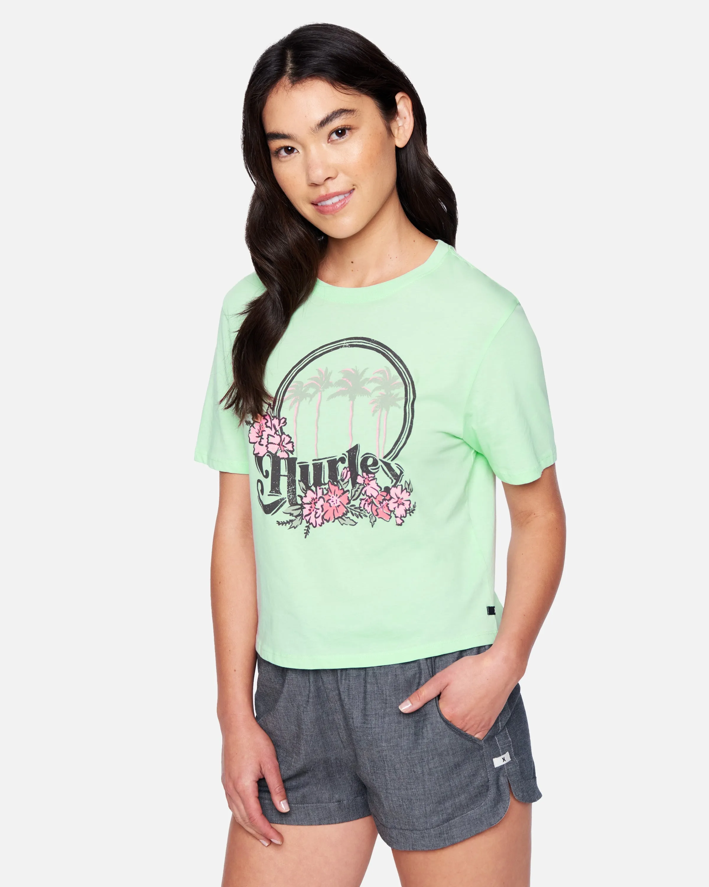 Nicks Cropped Crew Short Sleeve T-Shirt sold by Hurley product image thumbnail 3