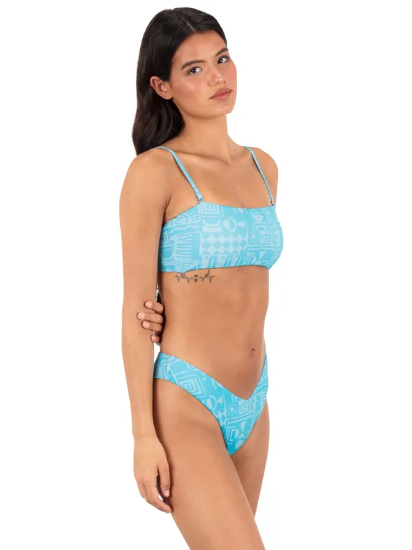 Hoku Mini Rib V Front Skimpy Bottom sold by Hurley