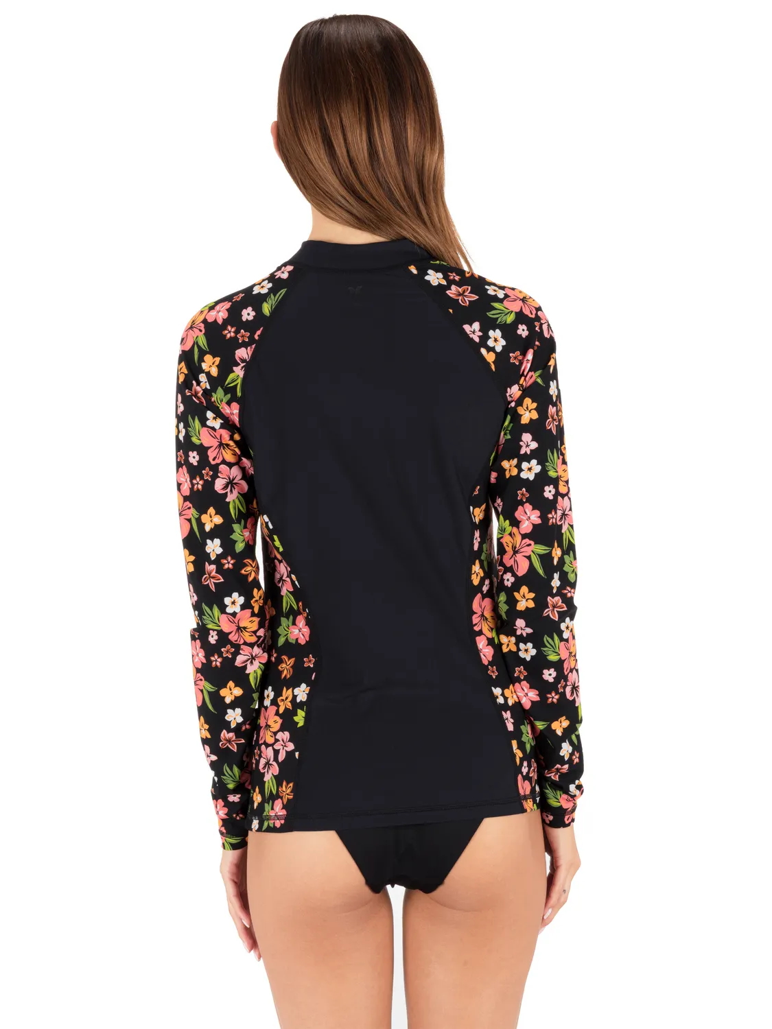 Hibiscus Dream Long Sleeve Front Zip Rashguard sold by Hurley product image thumbnail 4