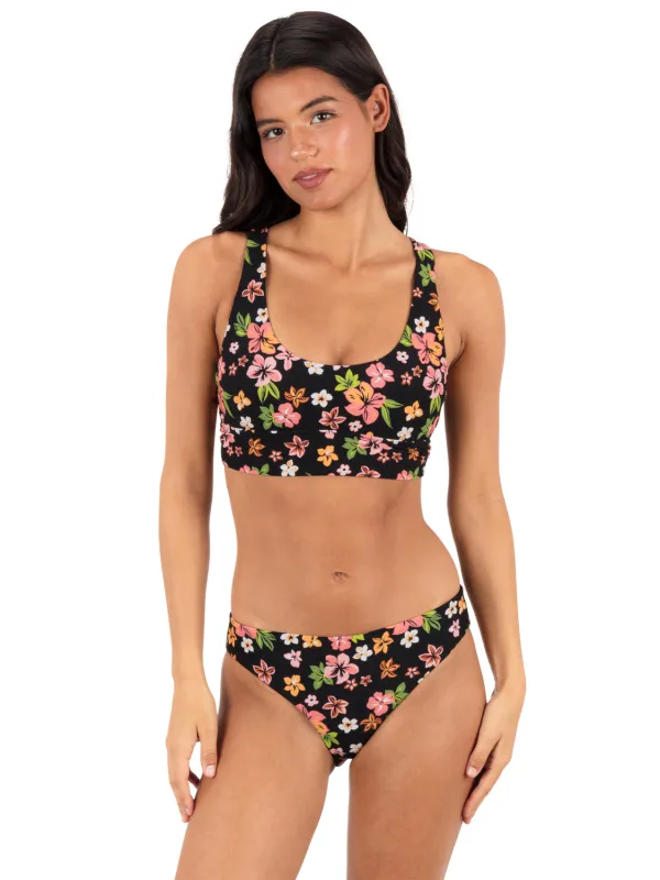 Max Hibiscus Dream Longline Bralette sold by Hurley