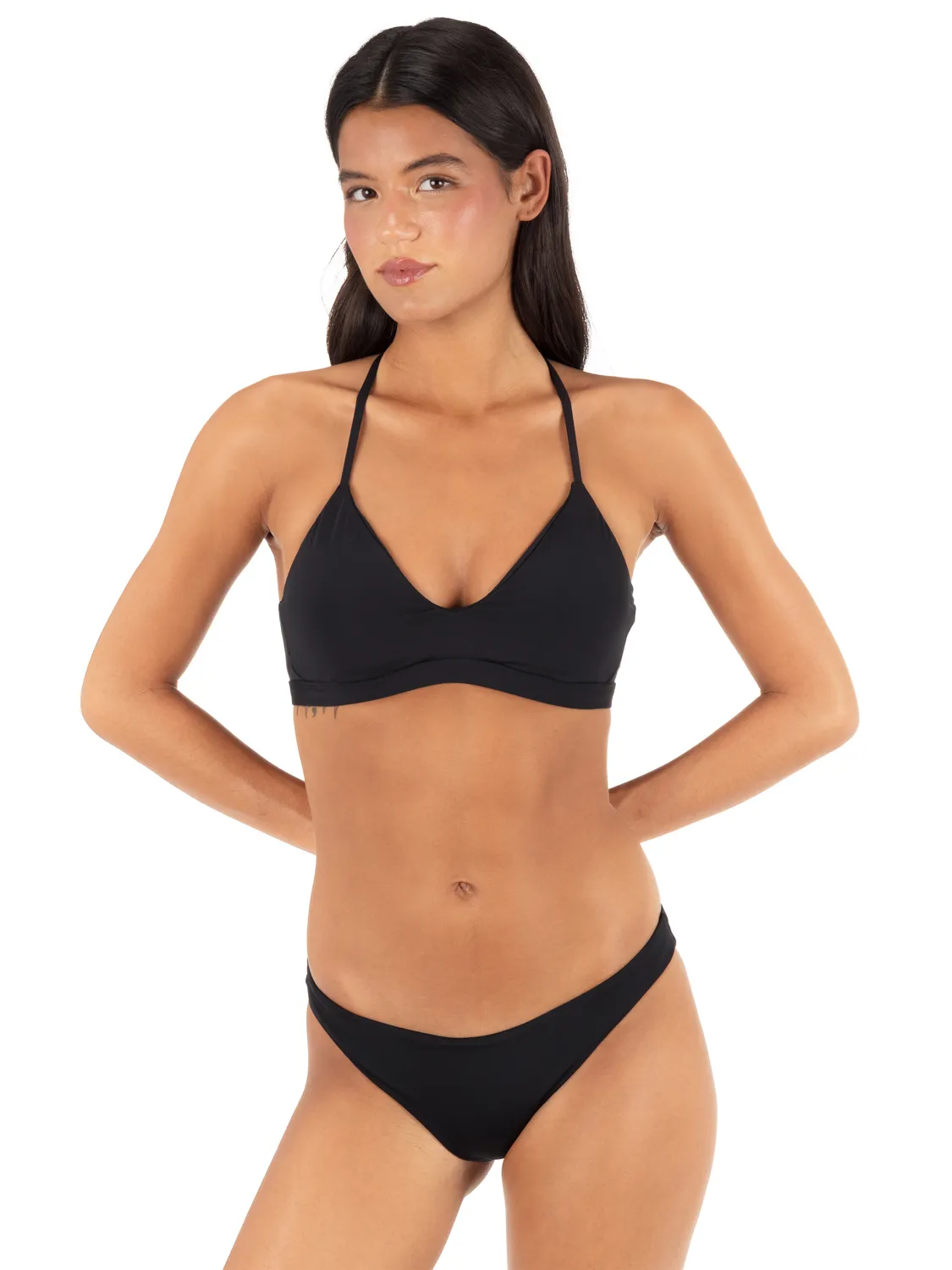 Solid Adjustable Bikini Top sold by Hurley