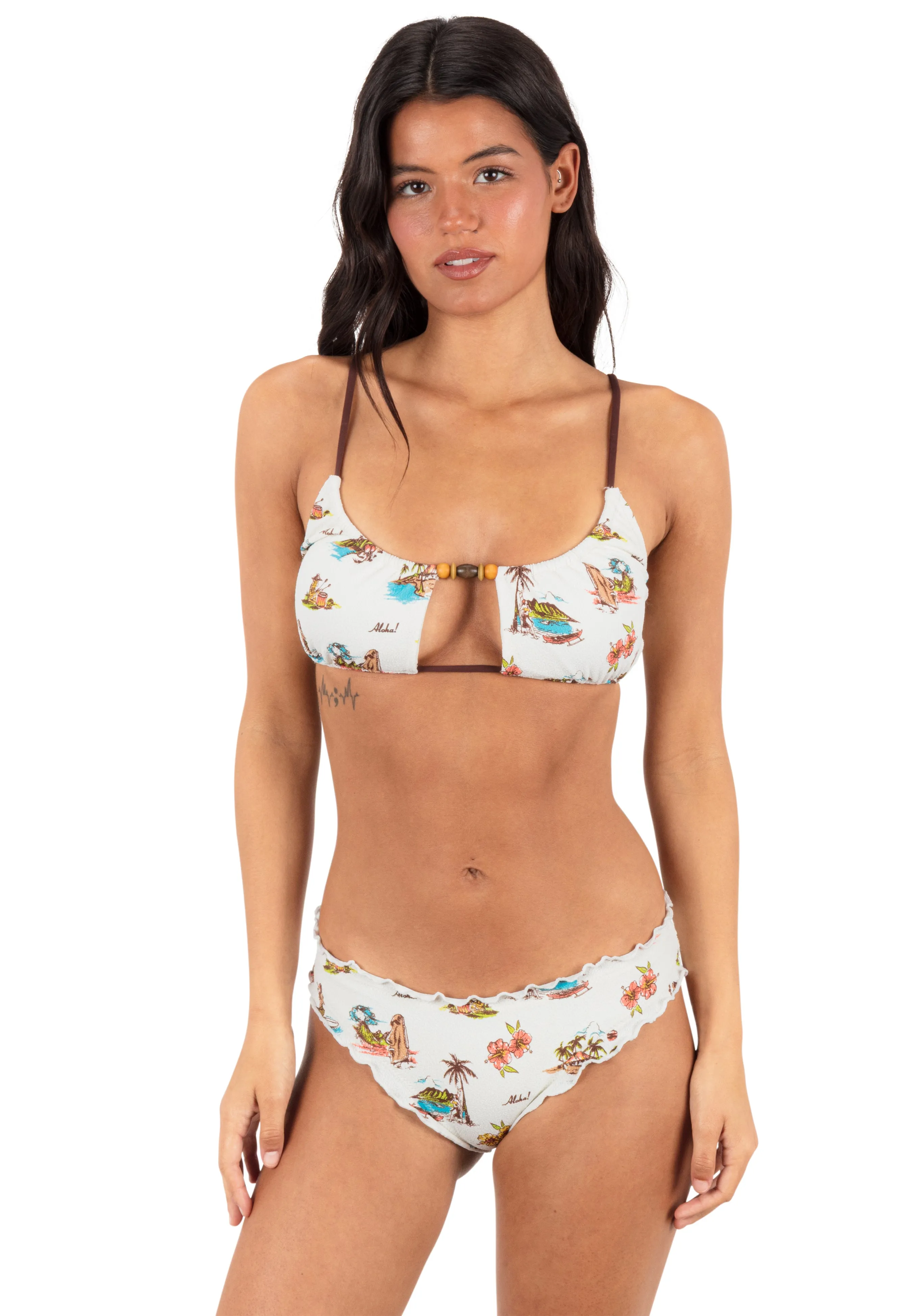 Island Time Scoop Neck Top sold by Hurley