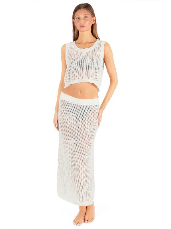 Embroidered Crochet Skirt sold by Hurley