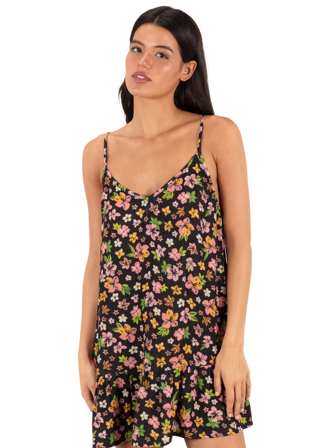 Hibiscus Dream V Neck Mini Dress sold by Hurley product image thumbnail 4