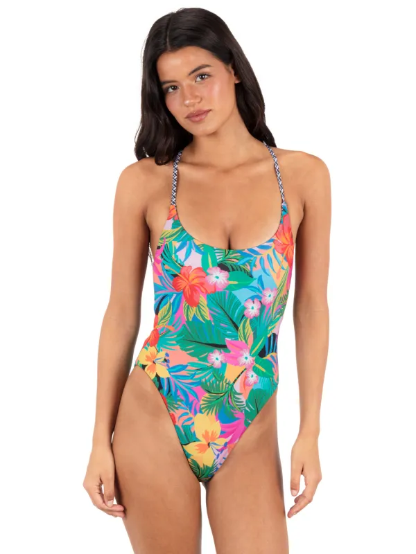 Reversible Pacific Night Cheeky One Piece sold by Hurley