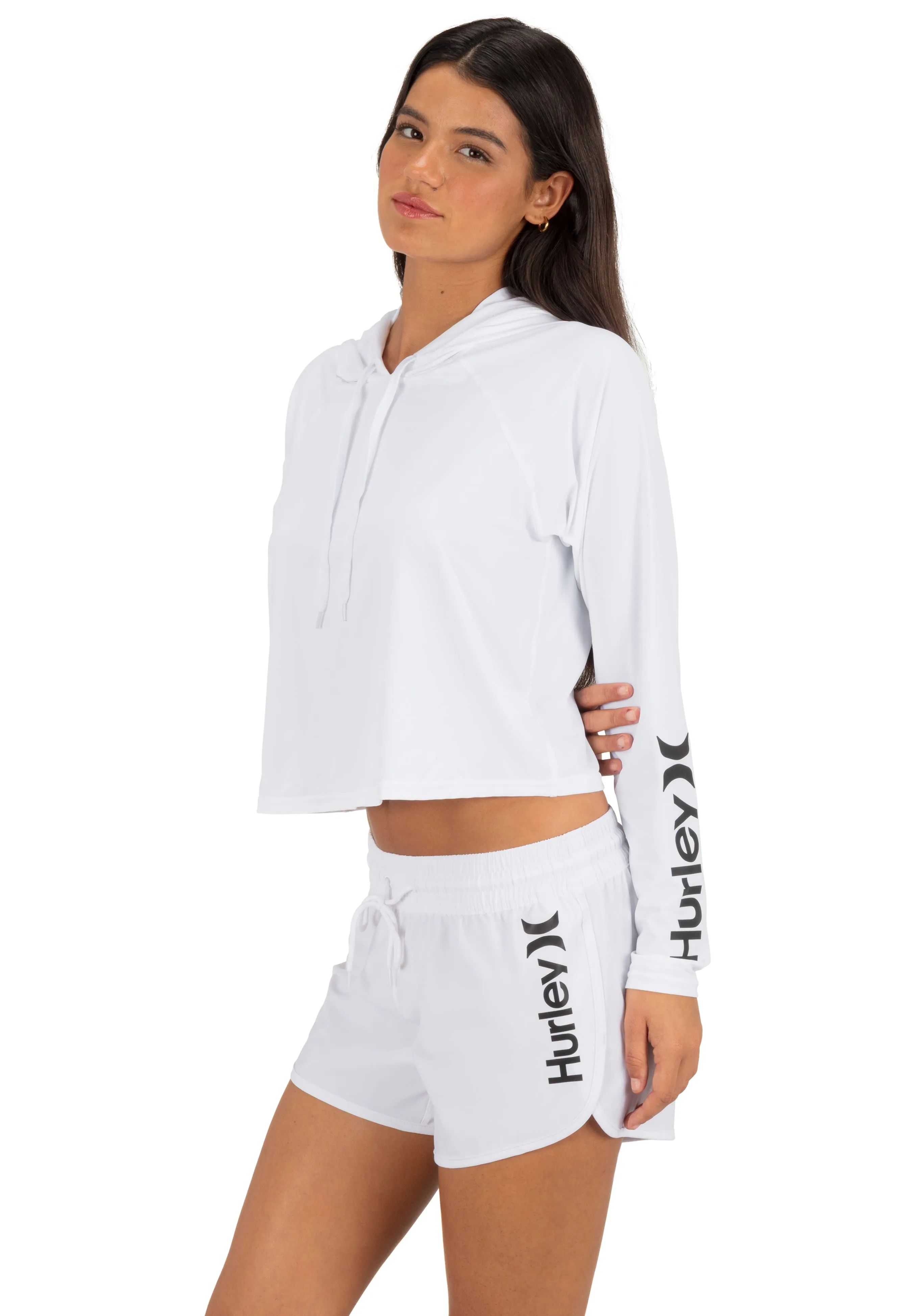 One & Only Solid Long Sleeve Hooded Rashguard sold by Hurley product image thumbnail 3