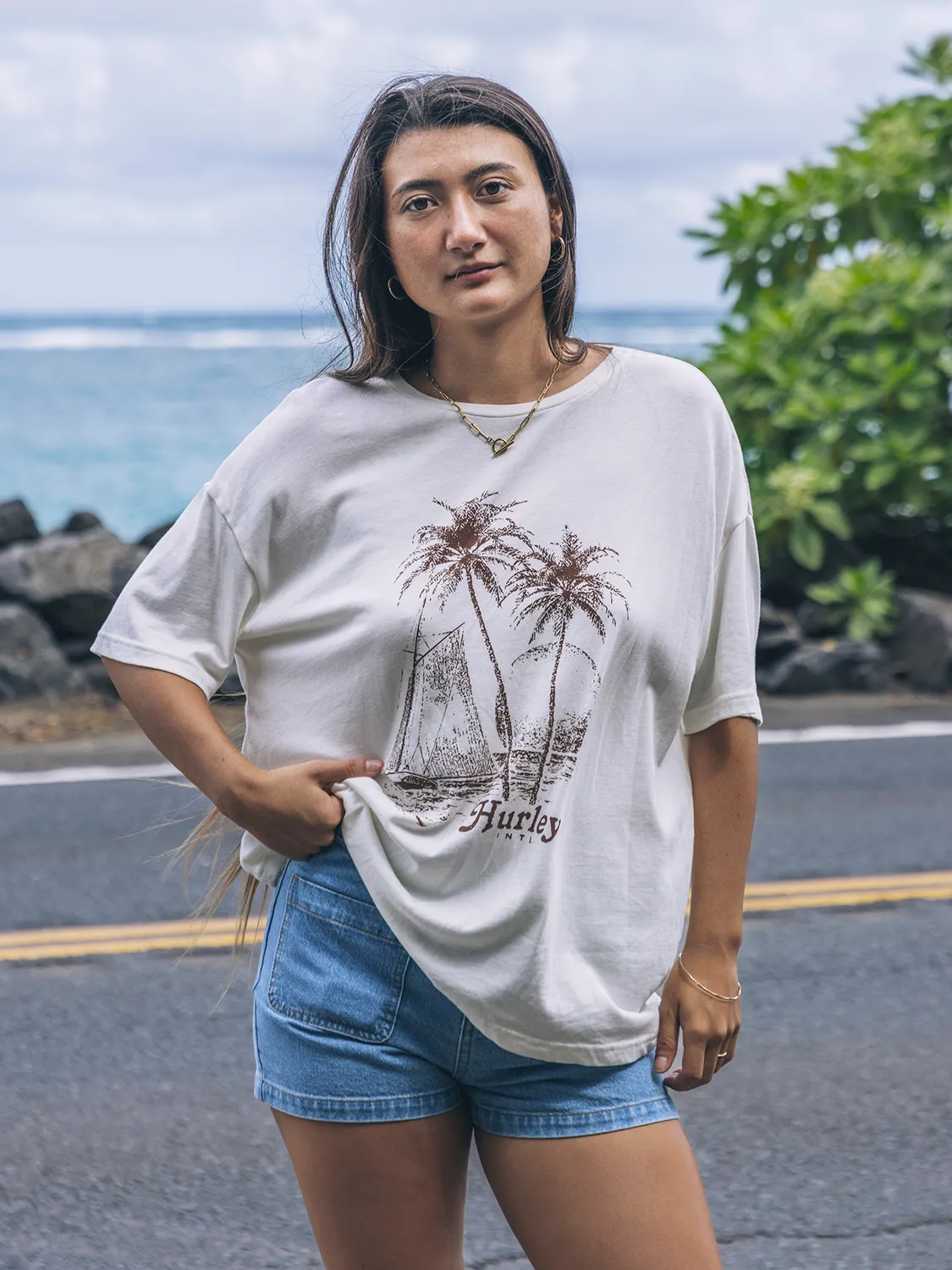 Fair Winds Boyfriend Tee sold by Hurley