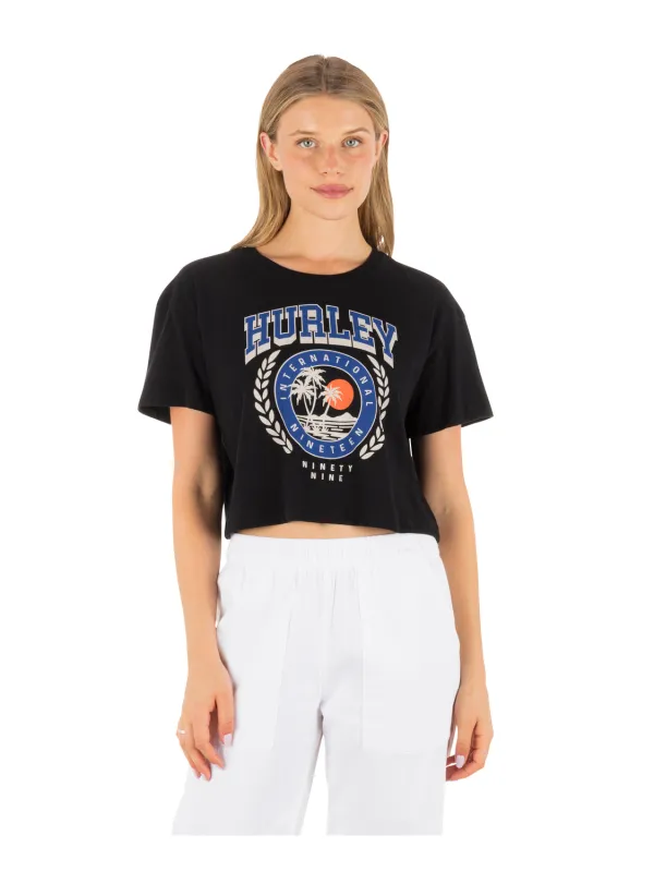 Academy Boxy Crop Tee made by Hurley