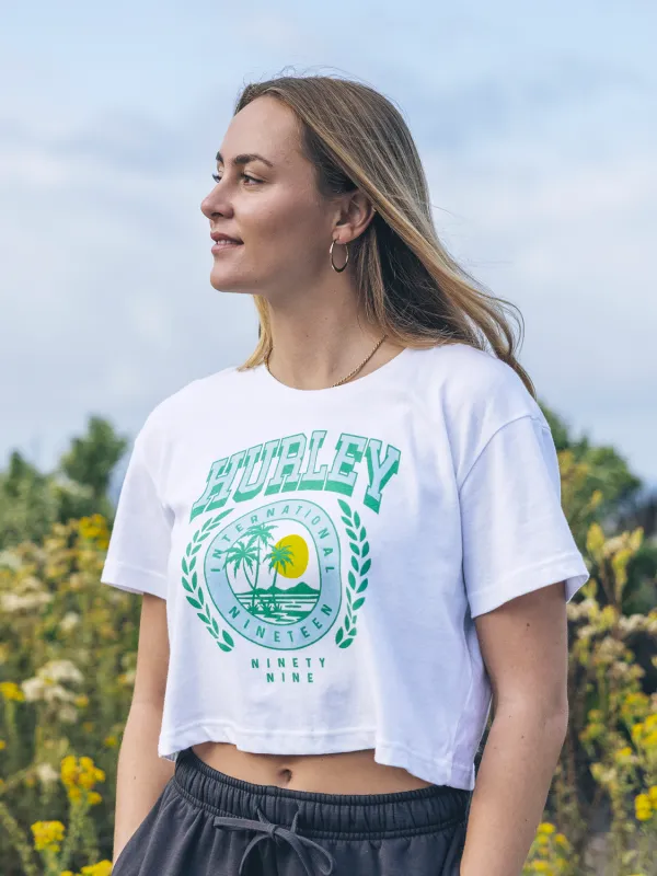 Academy Boxy Crop Tee made by Hurley