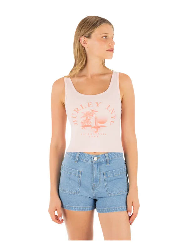 Seaside Scoop Crop Tank made by Hurley