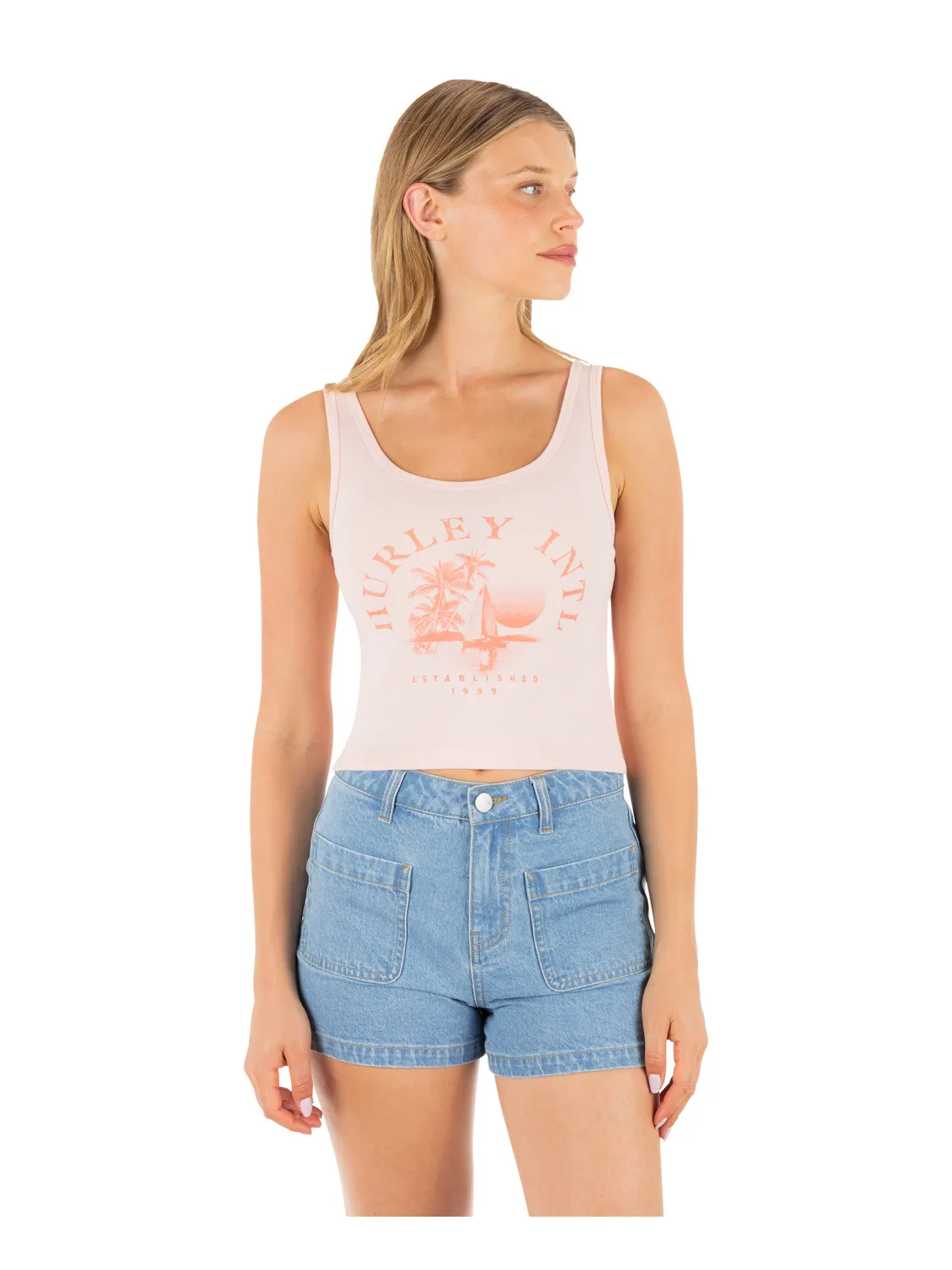Seaside Scoop Crop Tank sold by Hurley
