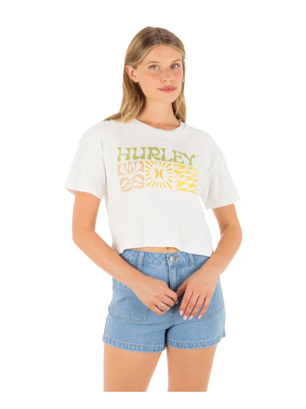 Surf Days Boxy Crop Tee made by Hurley