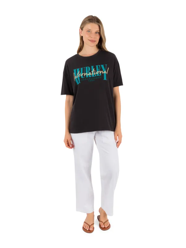 Surf Hooky Boxy Crop Tee made by Hurley