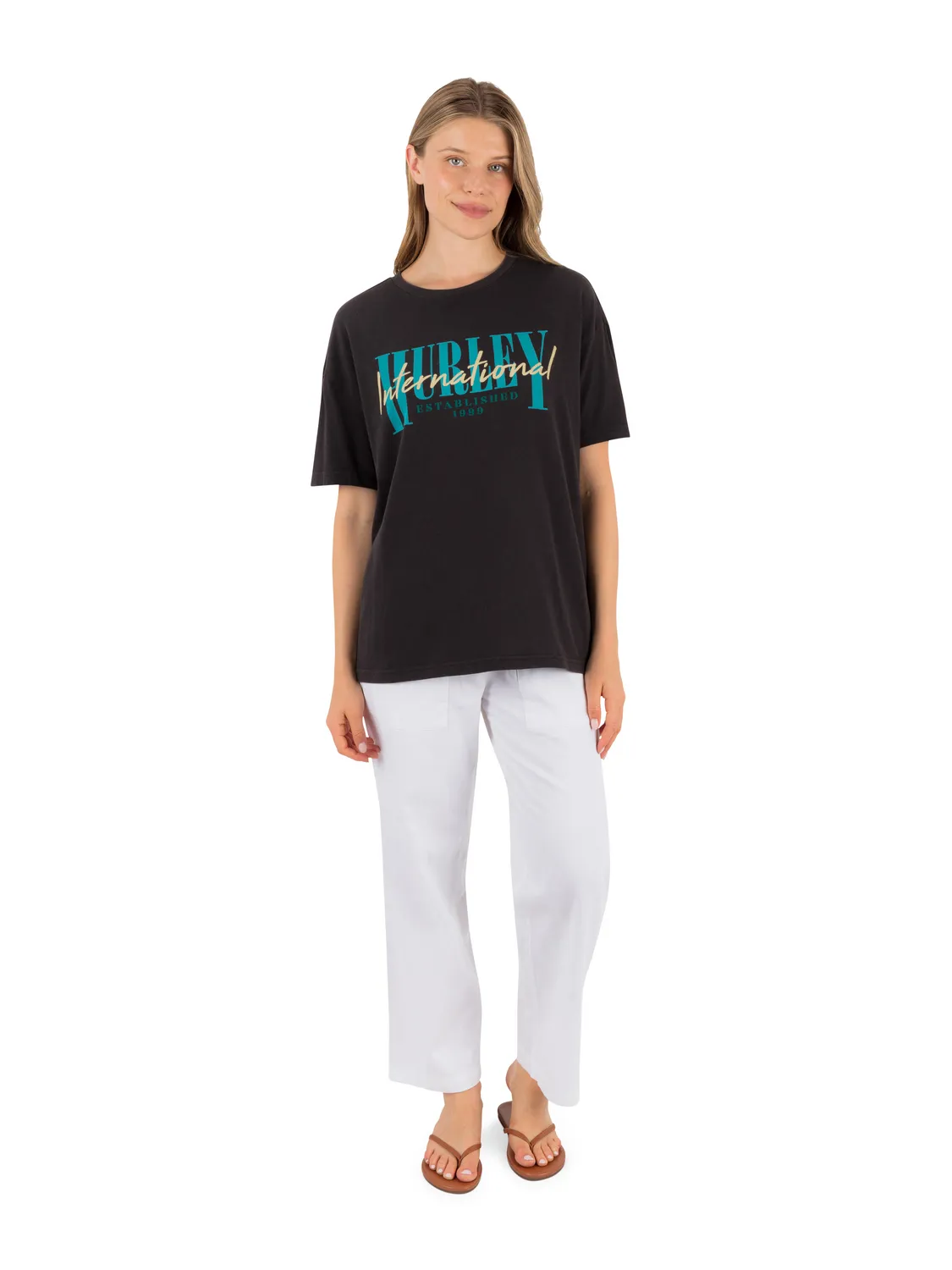 Surf Hooky Boxy Crop Tee sold by Hurley