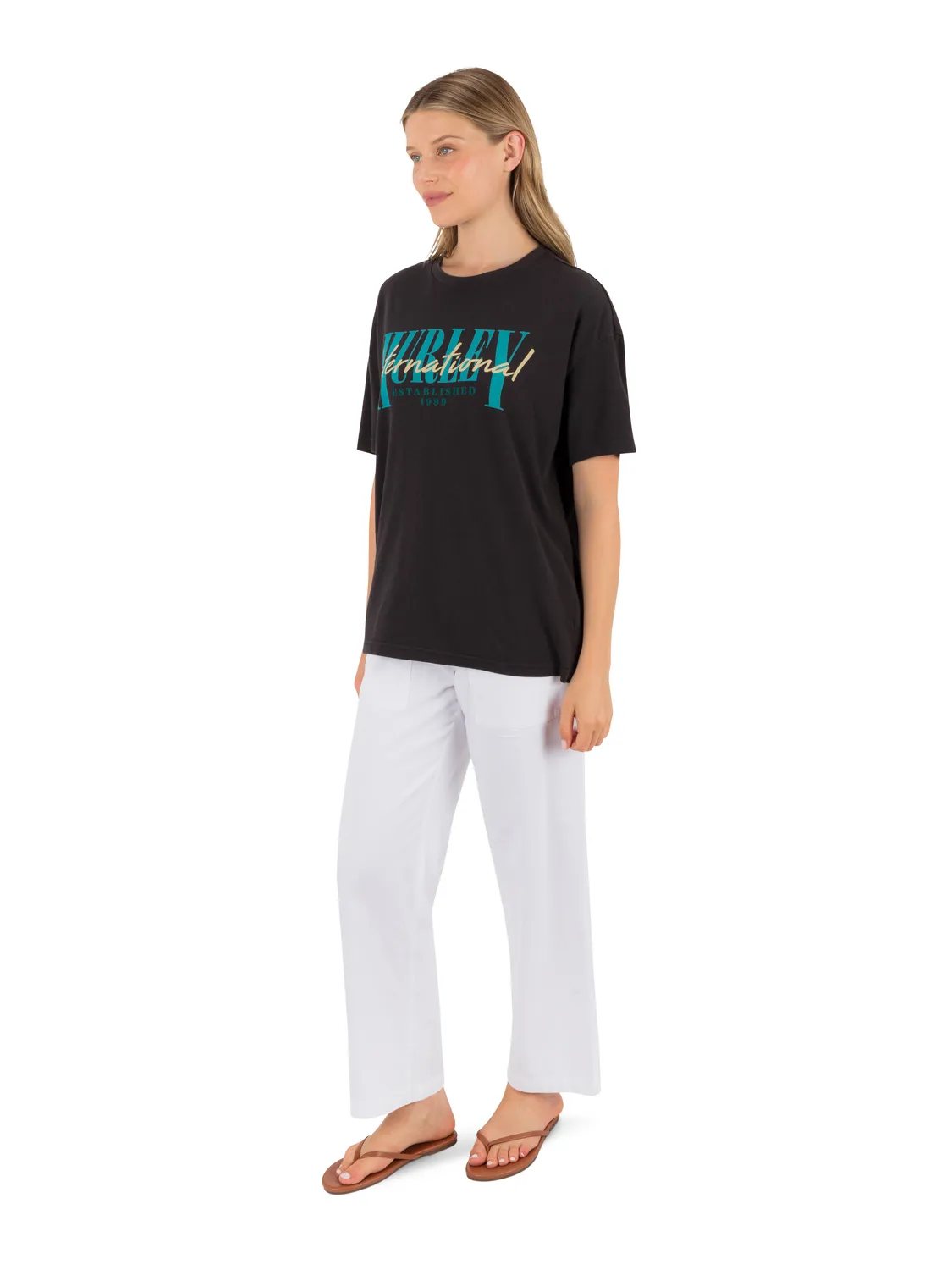 Surf Hooky Boxy Crop Tee sold by Hurley product image thumbnail 2
