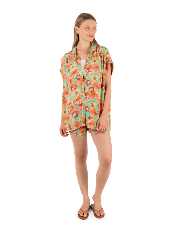 Ginko Clouds Short Sleeve made by Hurley