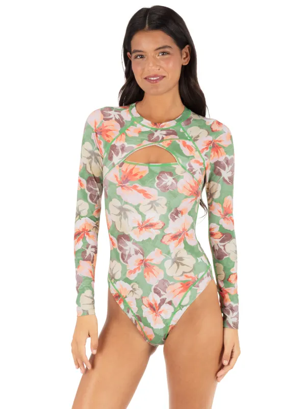 Gingko Cloud Max Cross Yoke Moderate Surfsuit made by Hurley