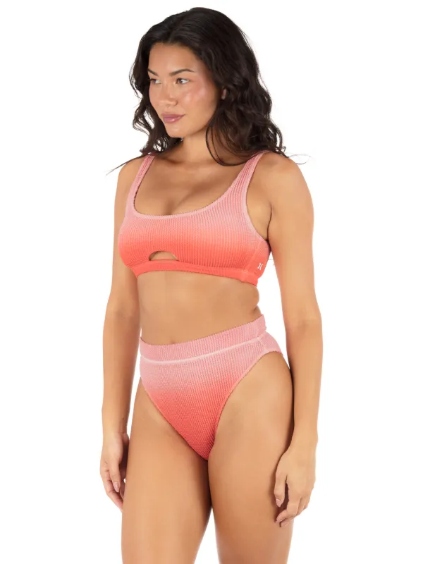 Ombre Scrunch Cheeky High Rise Bottom made by Hurley