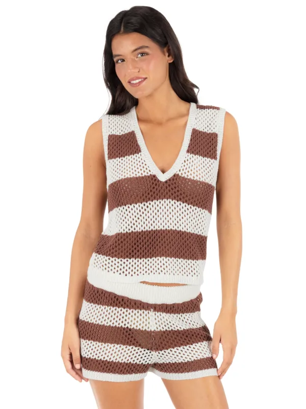 Stripe Crochet Short made by Hurley
