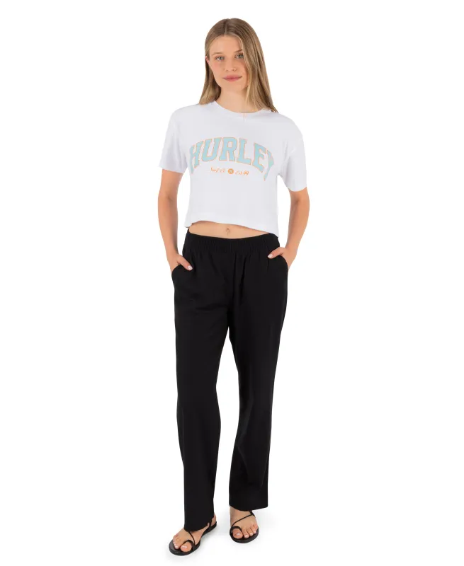 Surf Hooky Boxy Crop Tee made by Hurley