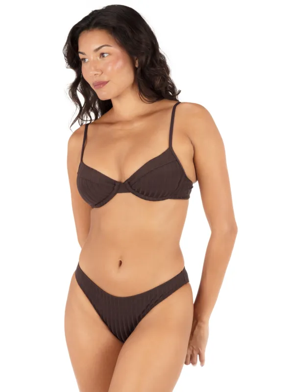 Wide Rib Solid Underwire Top made by Hurley