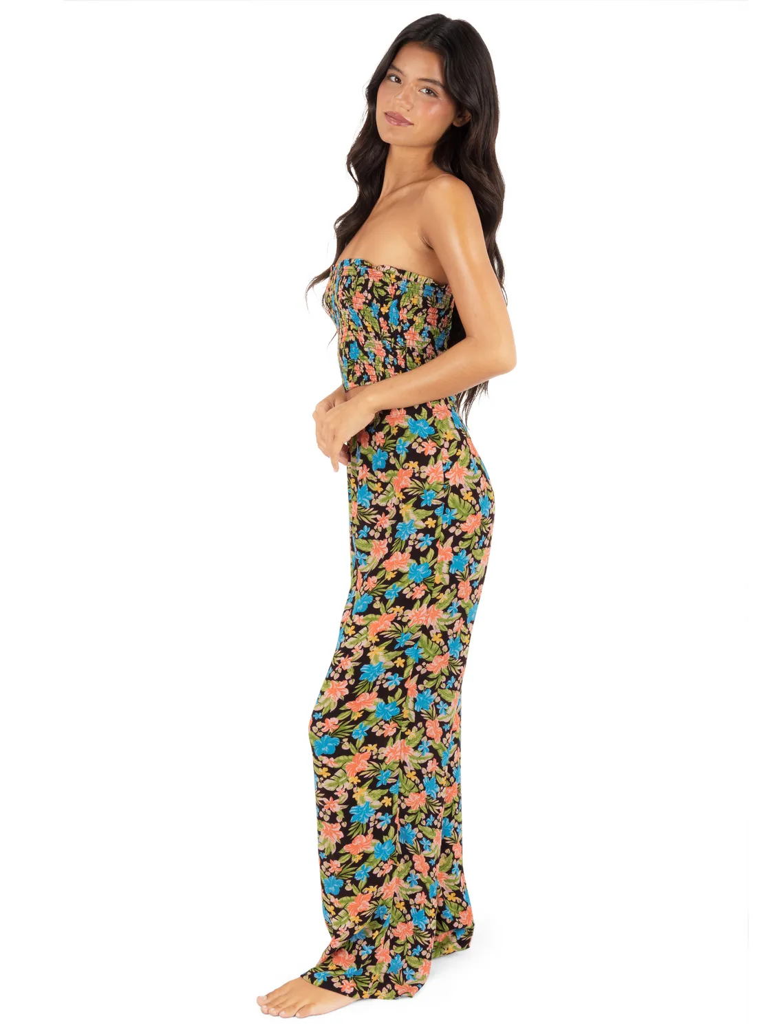 Miami Garden Smocked Crop Top sold by Hurley product image thumbnail 3