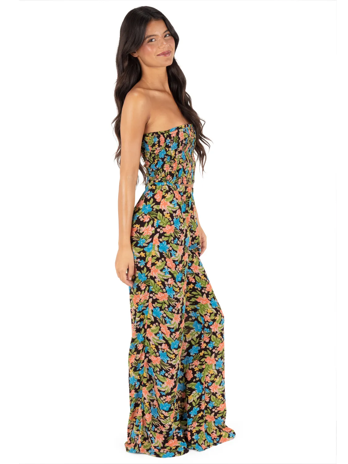 Miami Garden Smocked Crop Top sold by Hurley product image thumbnail 4