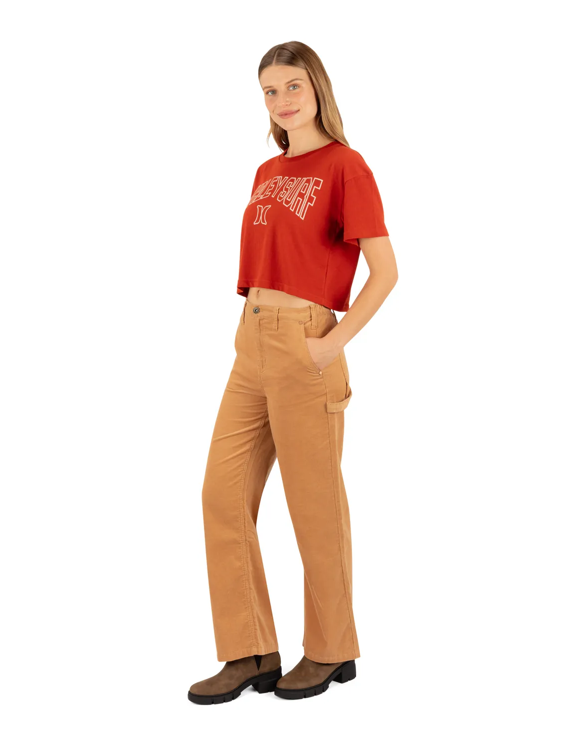 Collegiate Boxy Crop Tee sold by Hurley product image thumbnail 2