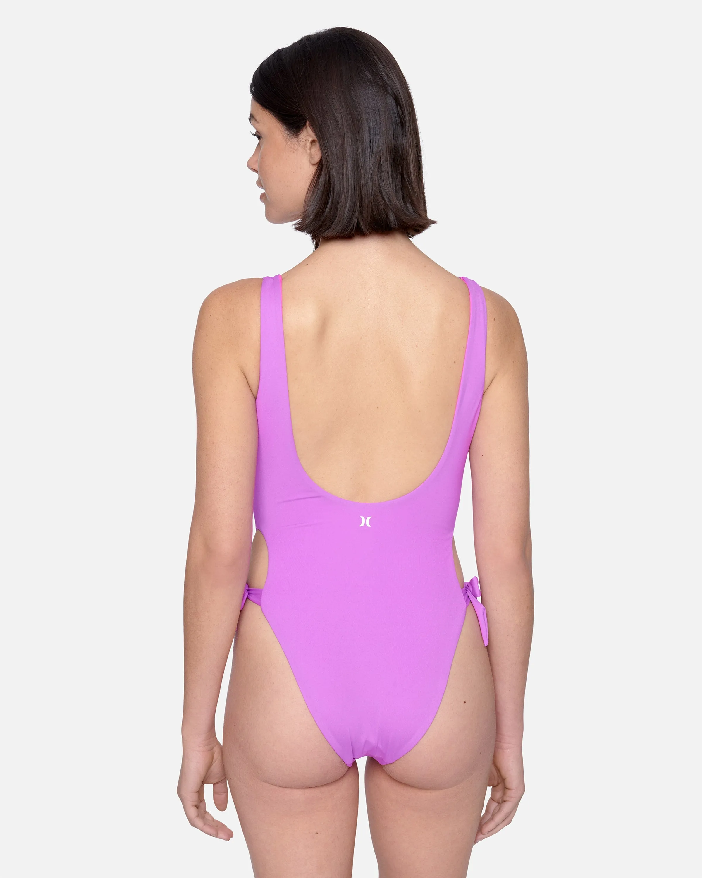 Solid Reversible Tie Side Cheeky One Piece sold by Hurley product image thumbnail 3