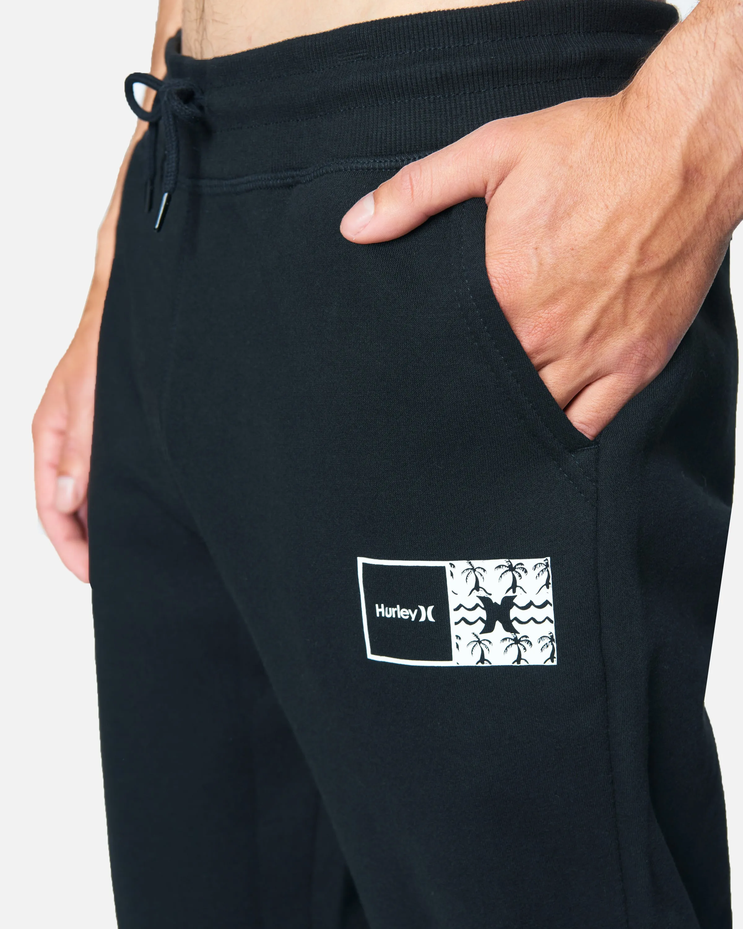 Natural Relaxed Fit Cotton Fleece Jogger sold by Hurley product image thumbnail 5