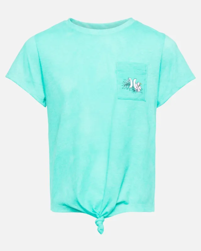 Girls' Tie Front Pocket T-Shirt sold by Hurley