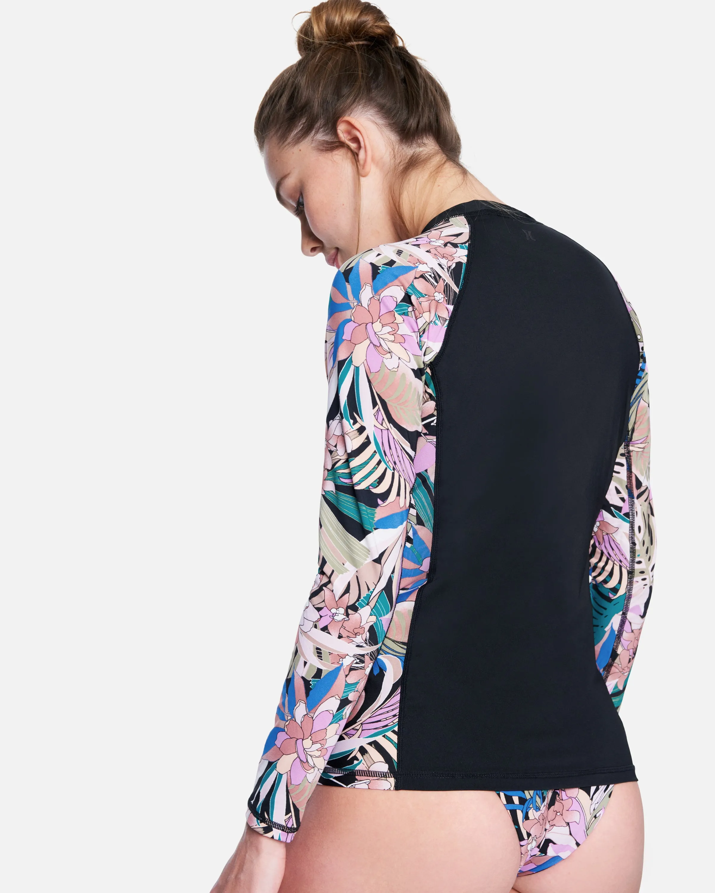 Palm Paradise Palm Paradise Long Sleeve Zip Rashguard sold by Hurley product image thumbnail 2