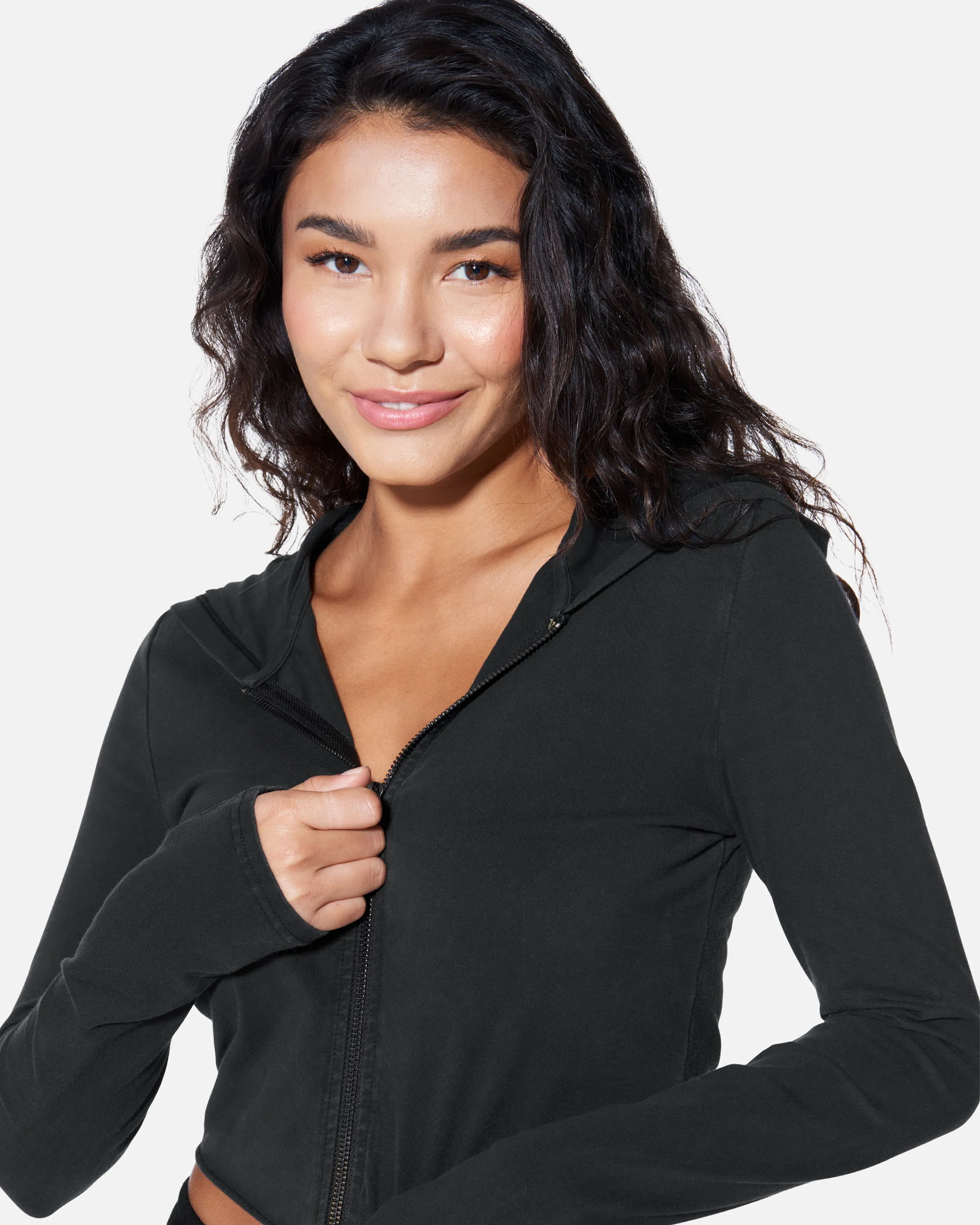 ESSENTIAL ZIP UP CROPPED HOODIE sold by Hurley product image thumbnail 4