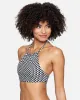 Hurley x Black Girls Surf Max Mosaic Geo Reversible High Neck Halter Bikini Top sold by Hurley