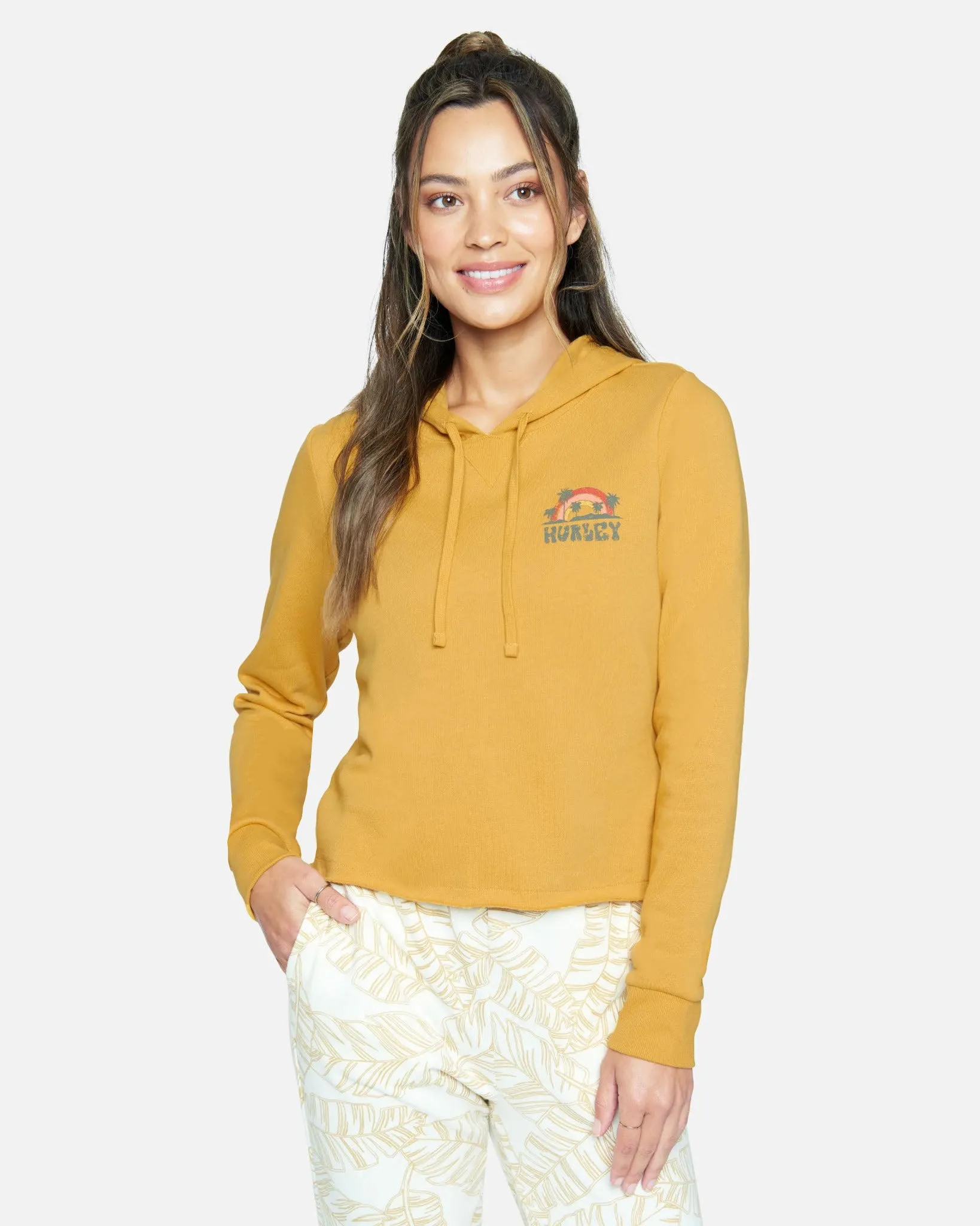 SHROOM CUT OFF CROP HOODIE sold by Hurley