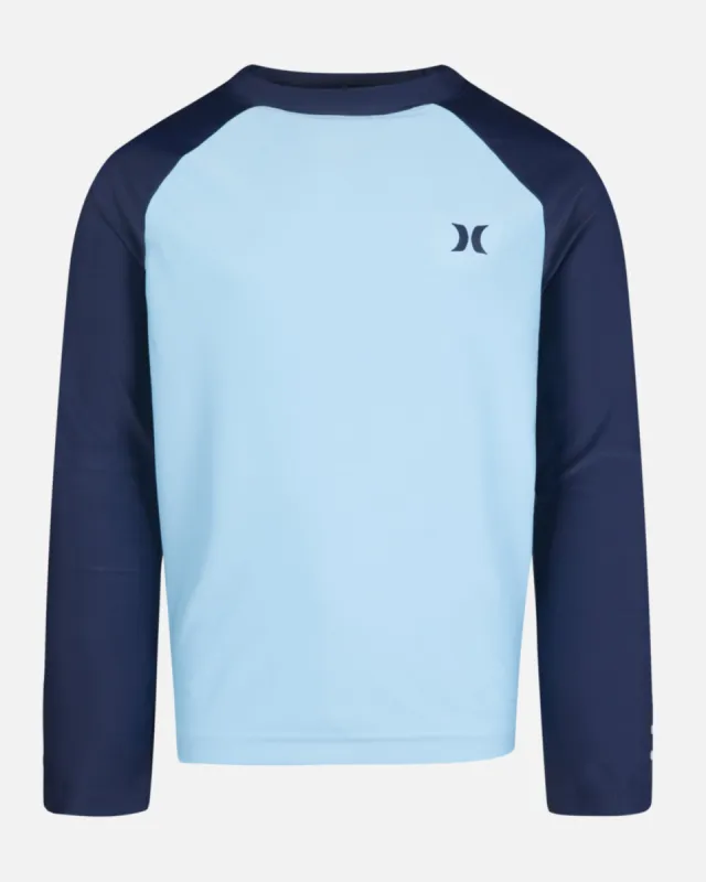 Boys' H2O-Dri Raglan Blocked Long Sleeve Rashguard sold by Hurley